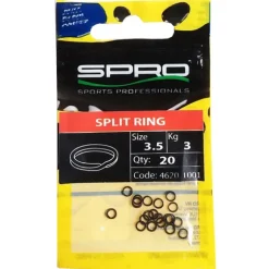 Anneaux Brisés Spro Mat Black Split Ring