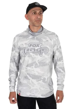 Fox Rage Uv Hooded Light Camo Top