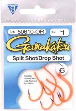 Hameçon Simple Gamakatsu Split Shot / Dropshot