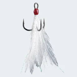 Hameçon Triple BKK Spear 21SS à Plumes White