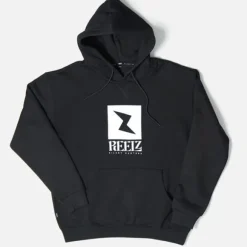 Sweatshirt Reelz Apparel Velvet Hood Black