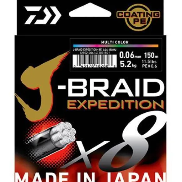 Tresse Daiwa J-Braid Exp X8 Dark Green