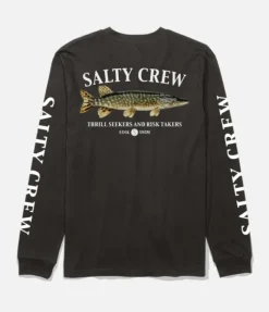 T-shirt Salty Crew Manches Longues Euro Pike Black